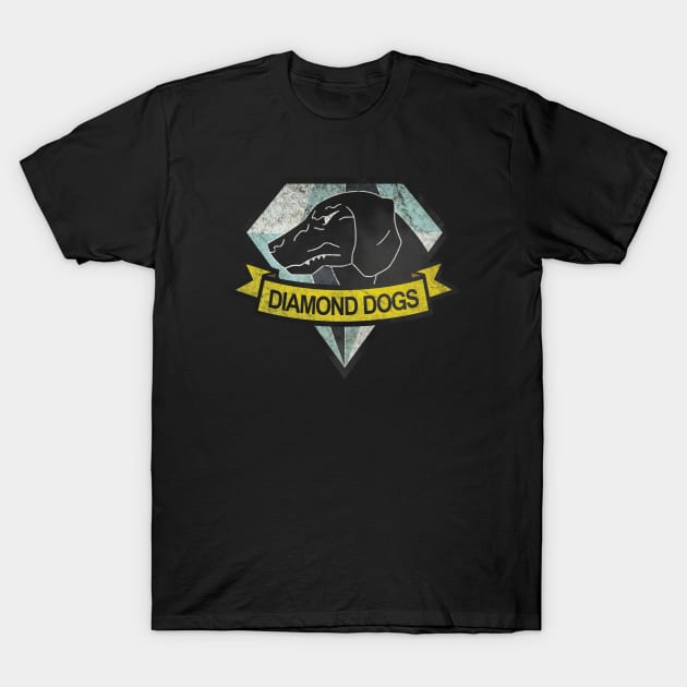 Diamond Dogs (Distressed) - Metal Gear Solid V: The Phantom Pain T-Shirt by Taereus